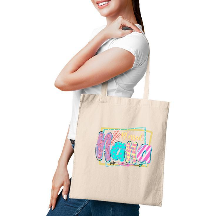 Colorful Blessed Nana Design For Grandma New Tote Bag