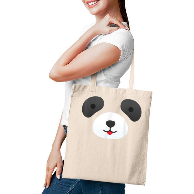 Cute Bear Panda Face Diy Easy Halloween Party Easy Costume  Tote Bag