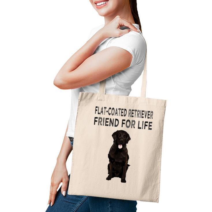 Flat Coated Retriever Friend For Life Dog Lover Friendship Tote Bag