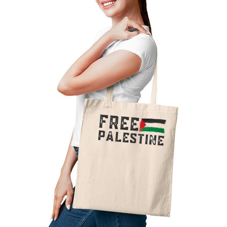 Free Palestine Flag Arabic Gaza Tote Bag
