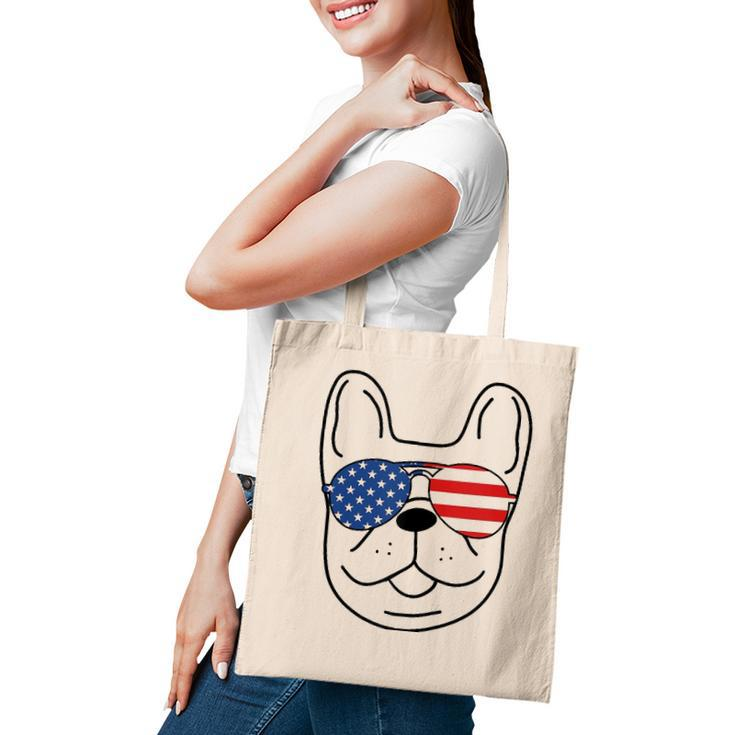 French Bulldog 4Th Of July Independence Day  Tote Bag