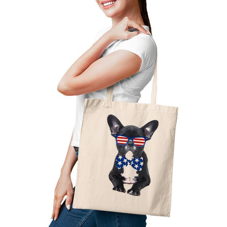 Funny French Bulldog 4Th Of July Patriotic Usa Tote Bag