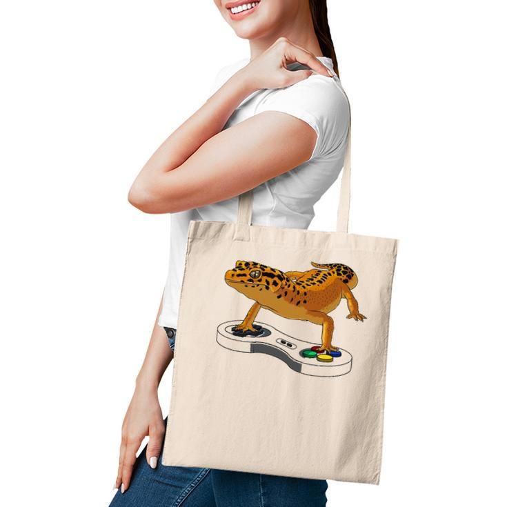 Funny Leopard Gecko Bearded Dragon Gift Kids Cool Gamers Tote Bag