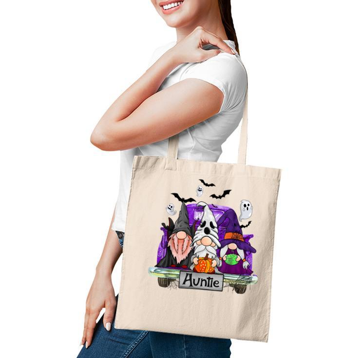 Gnomes Witch Truck Auntie Funny Halloween Costume  Tote Bag
