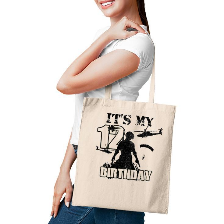 Kids 12 Years Old Call Of Theme Its My Birthday Gift Boys Girls Tote Bag