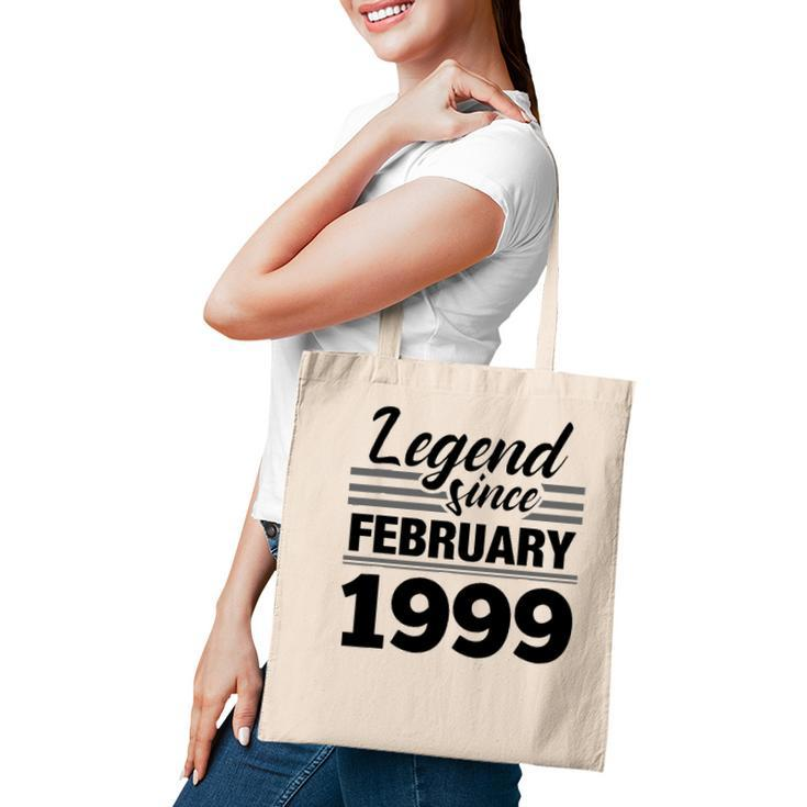 Legend Since February 1999 - 23Rd Birthday 23 Years Old Tote Bag