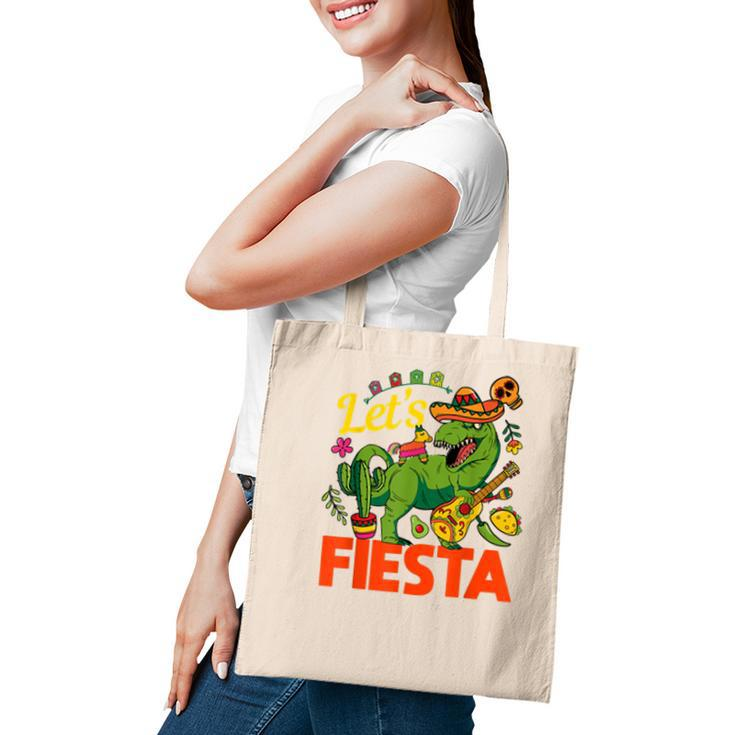 Lets Fiesta Cinco De Mayo Camisa Mexicana Hombre Tote Bag