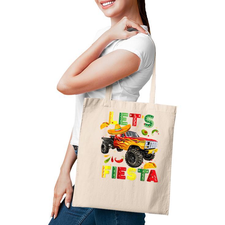 Lets Fiesta Monster Truck Happy Cinco De Mayo Costume  Tote Bag