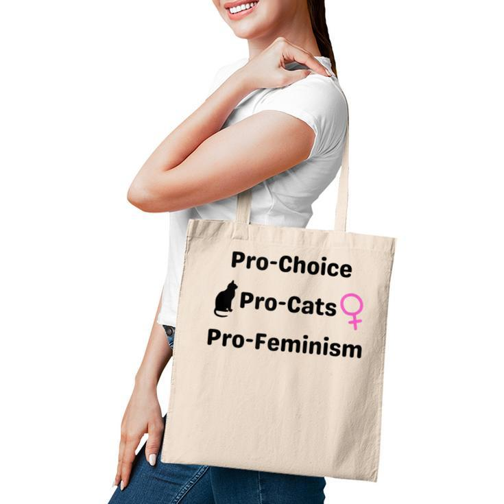 Pro Choice Feminism And Cats Cute Roe V Wade 1973  Tote Bag