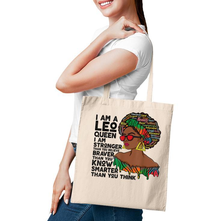 Proud Afro Leo Queen July August Birthday Leo Zodiac Sign  Tote Bag