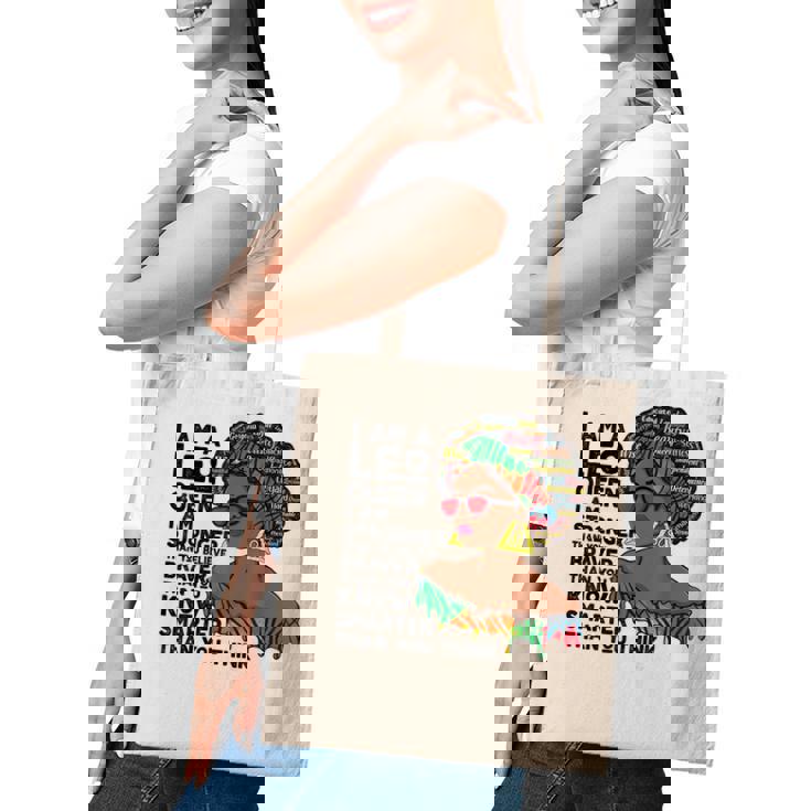 Proud Afro Leo Queen July August Birthday Leo Zodiac Sign Tote Bag