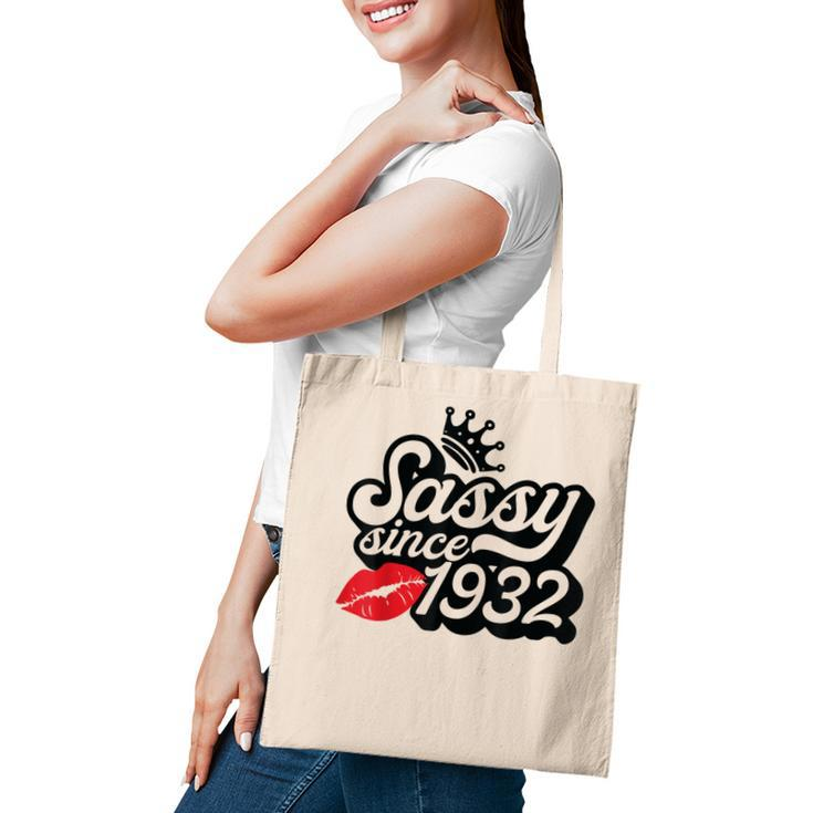 Sassy Since 1932 Fabulous 90Th Birthday Gifts Ideas For Her  Tote Bag