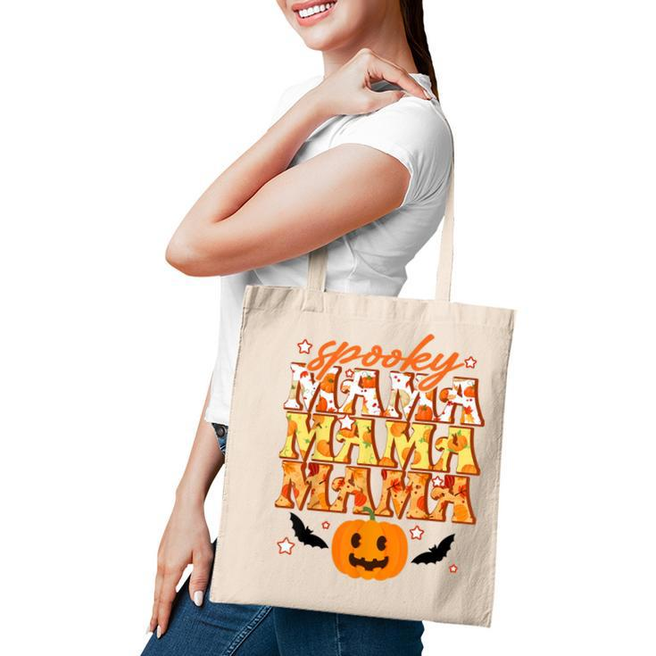 Spooky Mama Spooky Season Funny Halloween Mom Mommy Gifts  Tote Bag