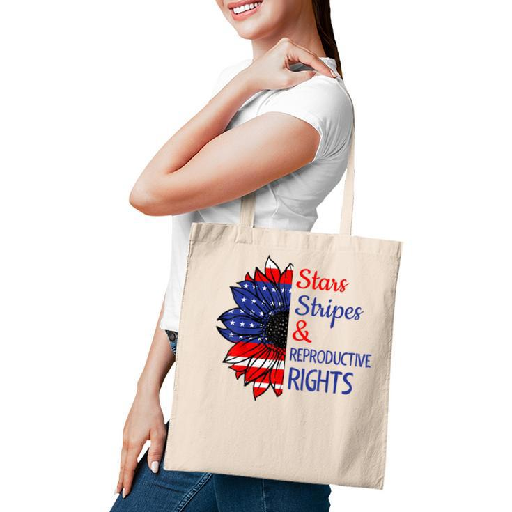 Stars Stripes Reproductive Rights American Flag 4Th Of July  V7 Tote Bag