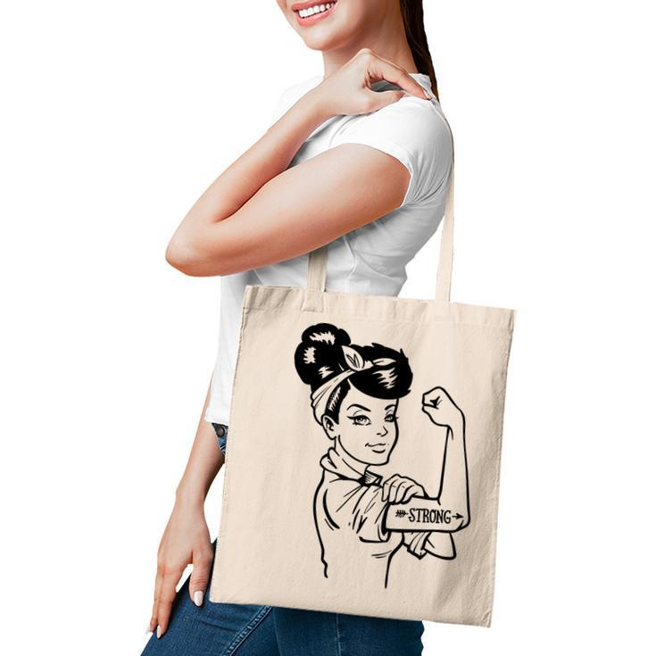Strong Woman Rosie Strong White Woman V2 Tote Bag