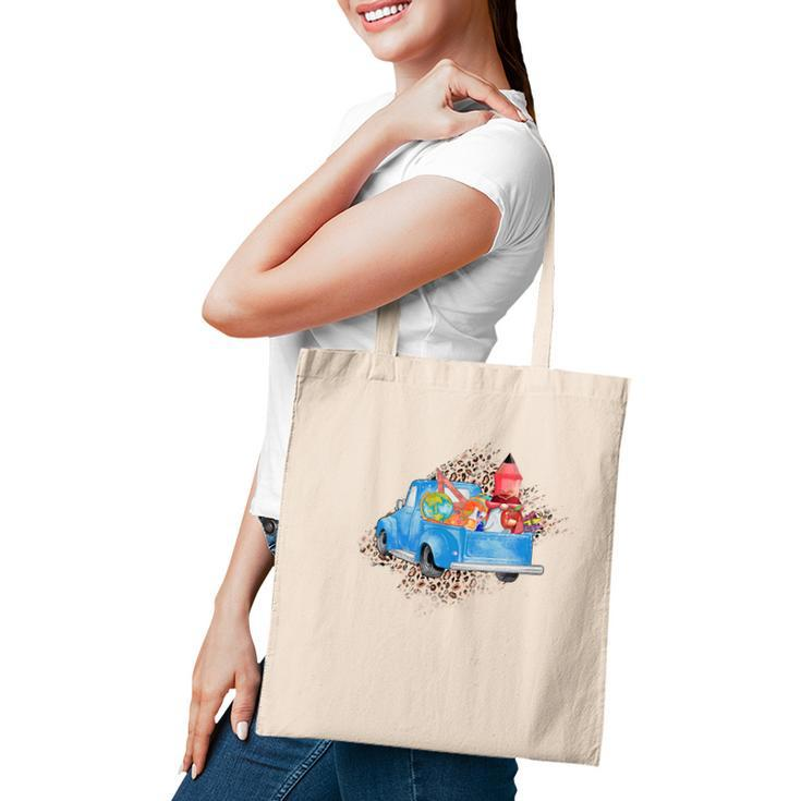 Teacher Trucks Carry Useful Knowledge To Students Tote Bag