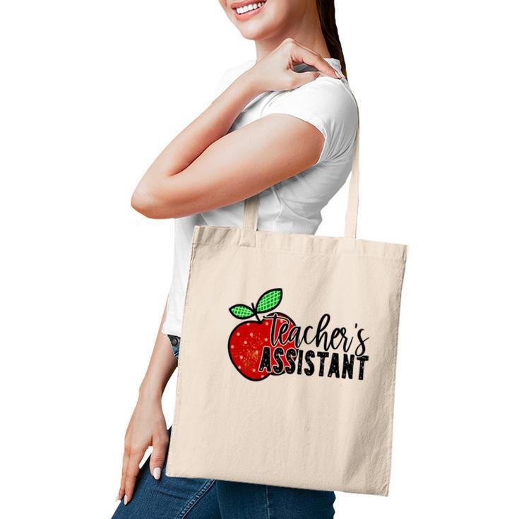 Teachers Assistant Apple Design For Teacher Tote Bag