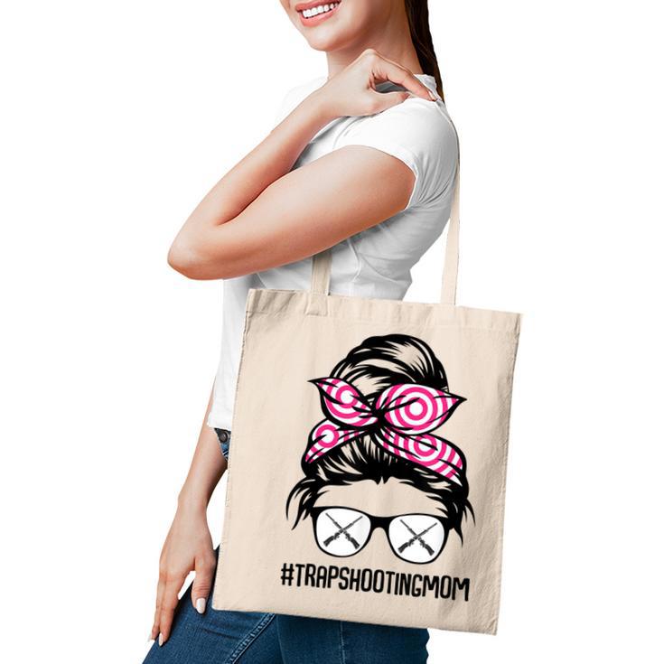 Trap Shooting Mom Messy Bun Hair Glasses  V2 Tote Bag