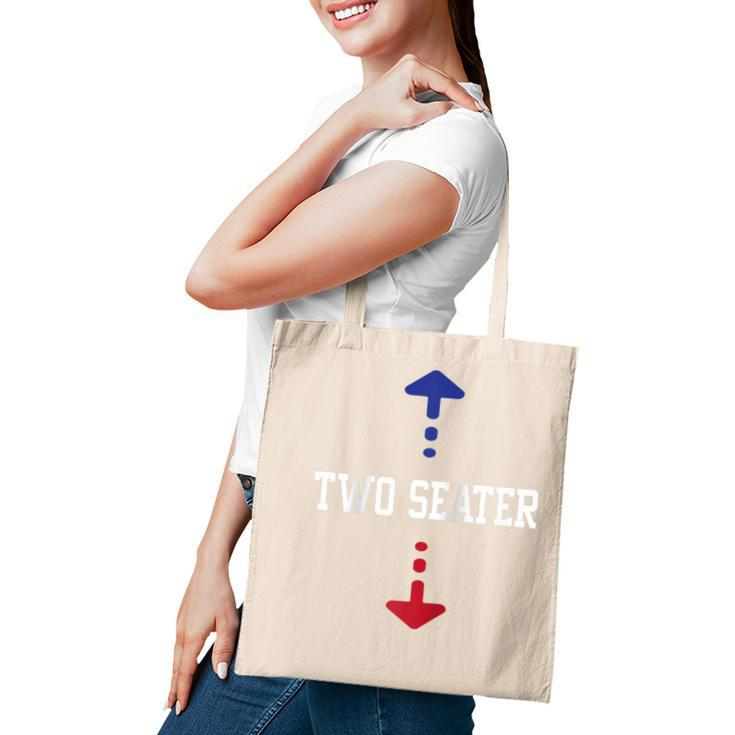Two Seater 4Th Of July American Flag For Girls Men Dad Joke  Tote Bag