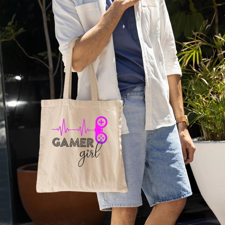 Gamer Girl Heartbeat Gamer For Girl Video Game Lovers Cute Tote Bag