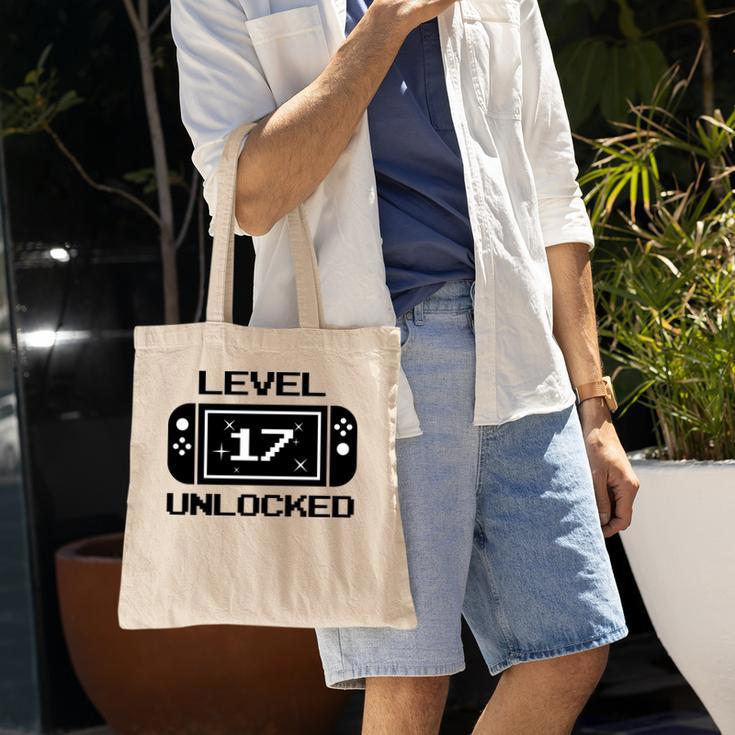 Level 17 Black Gamer 17Th Birthday Great Tote Bag