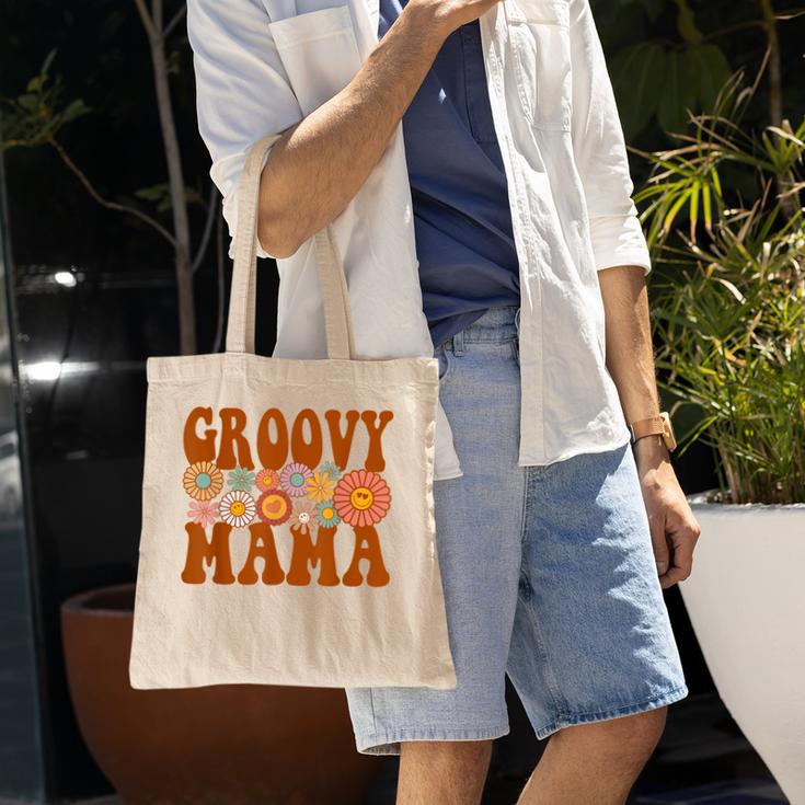 Retro Groovy Mama Matching Family 1St Birthday Party Tote Bag