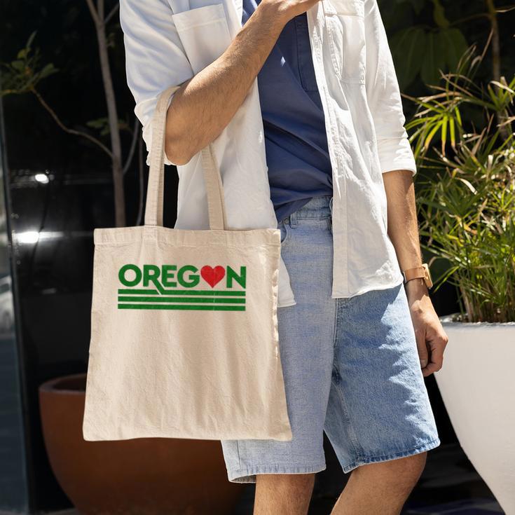 Retro Oregon Love Home State Tote Bag