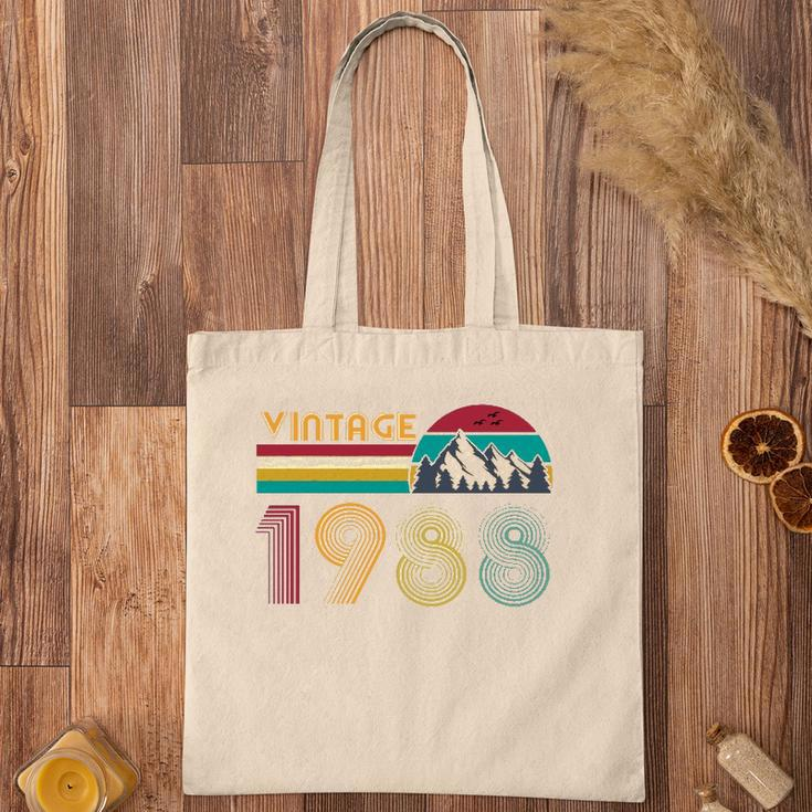 33Th Birthday Gift 33 Years Old Men Women Retro Vintage 1988 Tote Bag