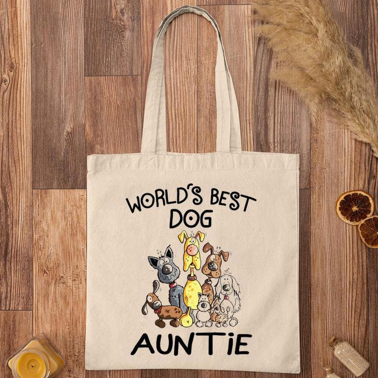 Auntie Gift Worlds Best Dog Auntie Tote Bag
