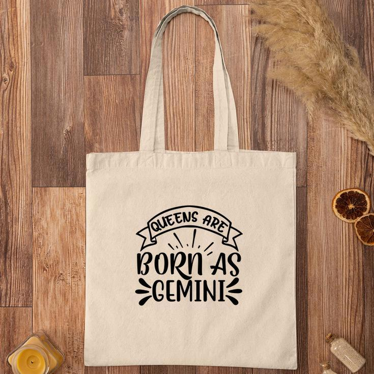 Awesome Design Queens Are Born As Gemini Girl Birthday Tote Bag