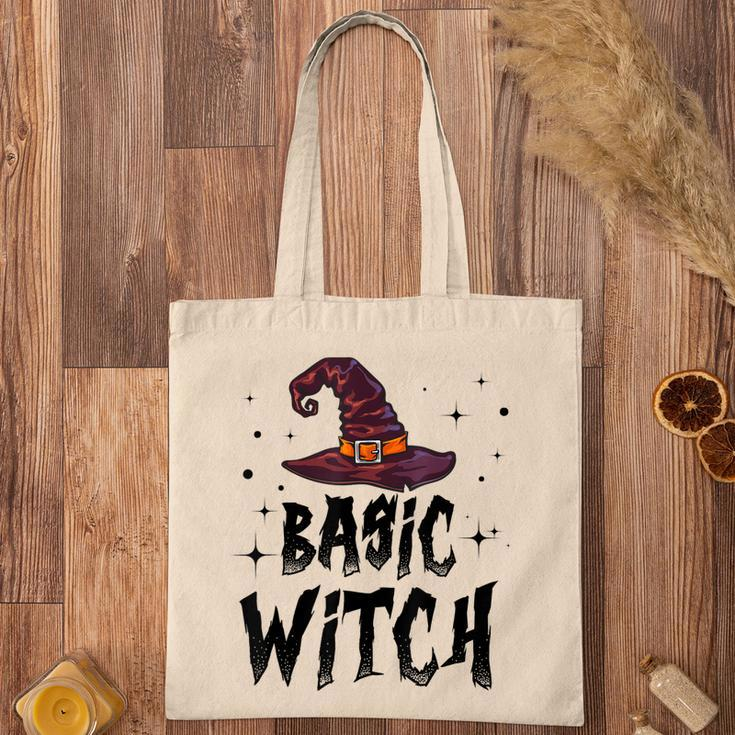 Basic Witch Women Halloween Distressed Witch Hat Tote Bag