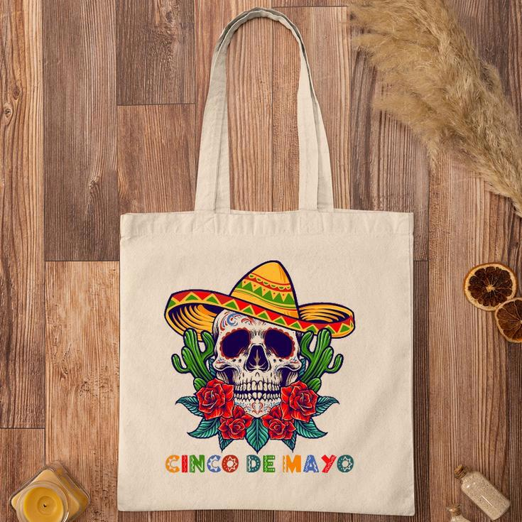Cinco De Mayo Mexican Cross Sunglasses Skull Mustache Tote Bag
