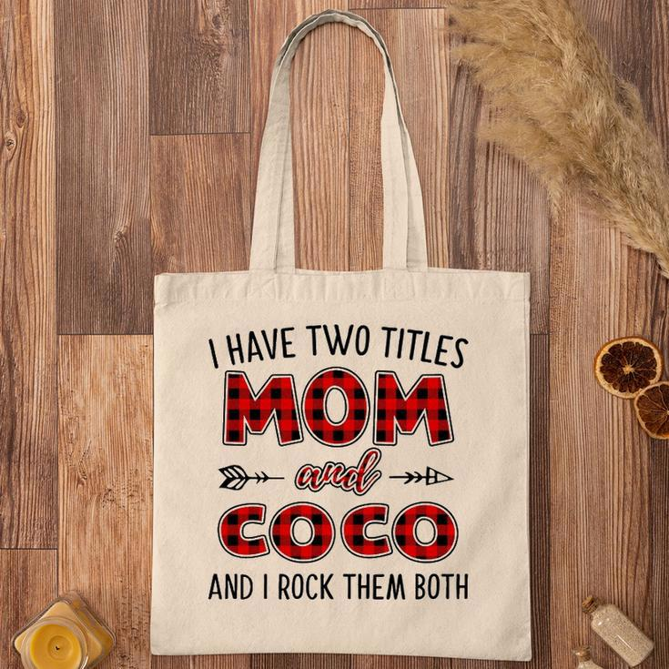 Coco Grandma Gift I Have Two Titles Mom And Coco Tote Bag
