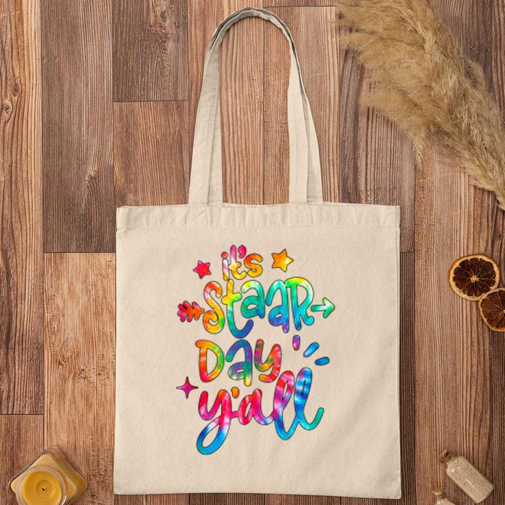 Colorful Its Staar Day Yall Test Day Testing Day Tote Bag