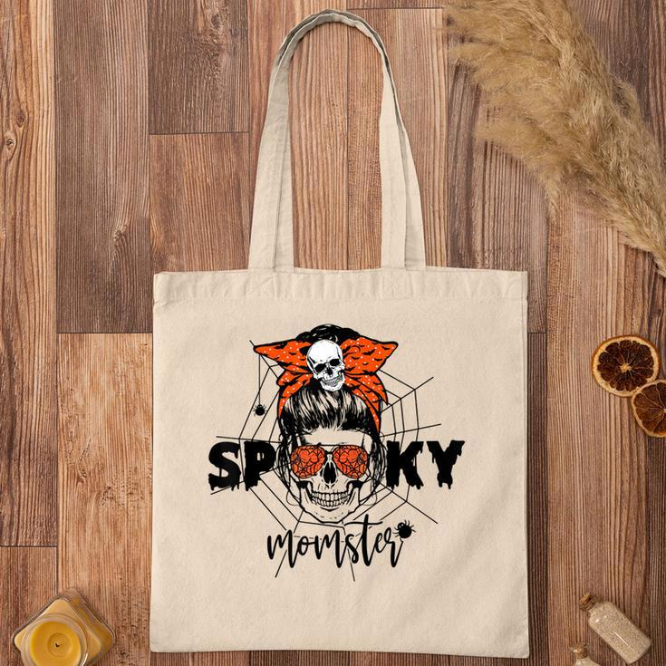 Funny Halloween Spooky Momster Skull Mama Costume For Mom Tote Bag