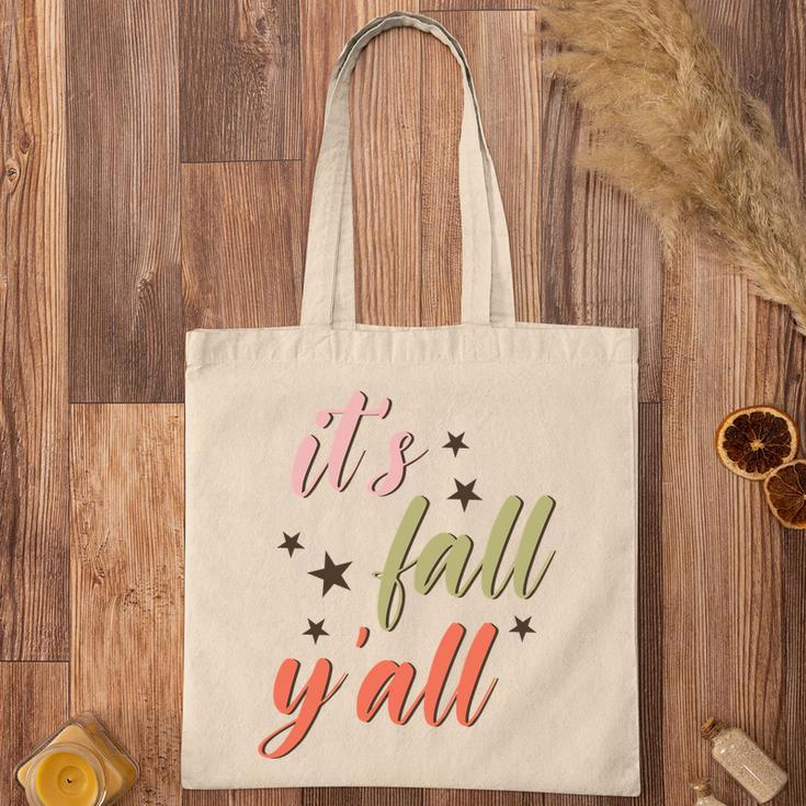 Funny Its Fall Yall Season Present Tote Bag