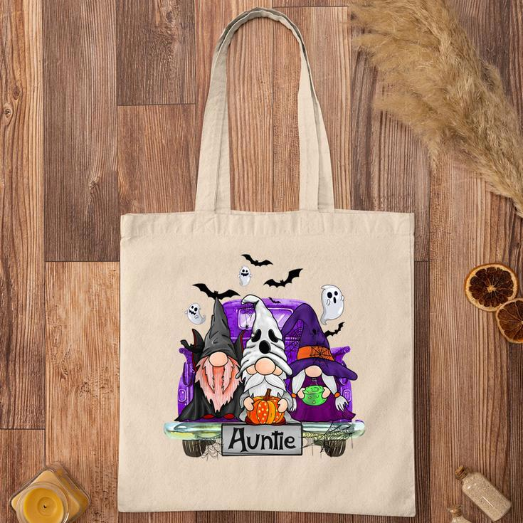 Gnomes Witch Truck Auntie Funny Halloween Costume Tote Bag