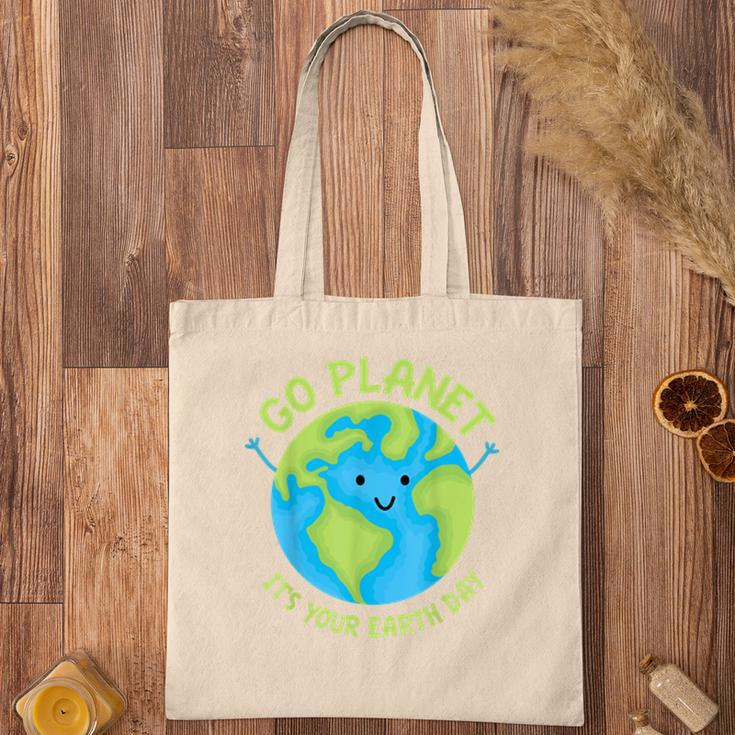 Go Planet Its Your Birthday Kawaii Cute Earth Day Boys Girls Tote Bag