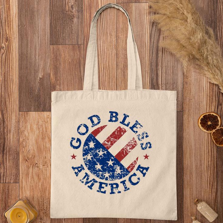 God Bless America Flag 4Th Of July Independence Day Tote Bag