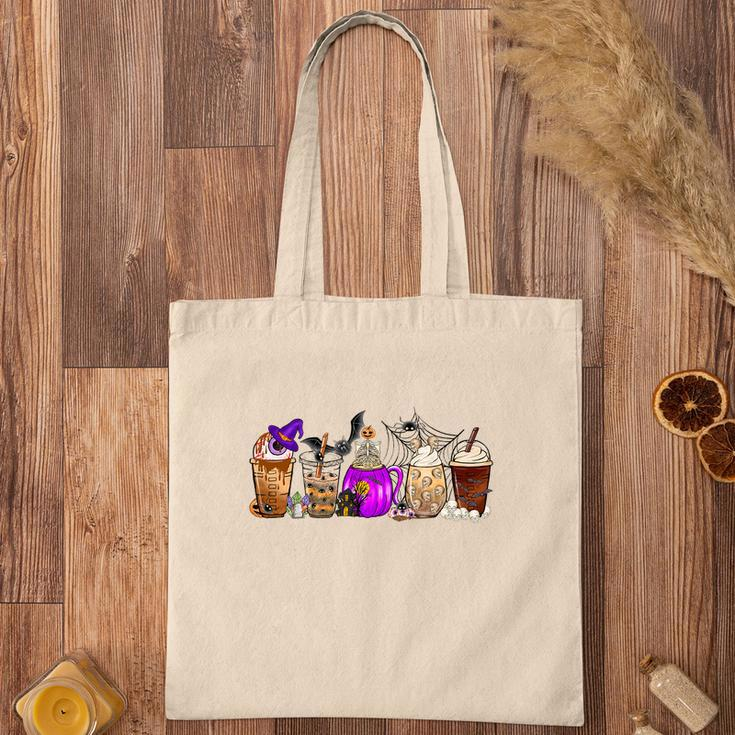 Halloween Coffee Fall Gift Drinking Tote Bag