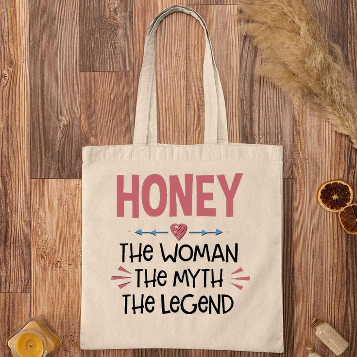 Honey Grandma Gift Honey The Woman The Myth The Legend Tote Bag