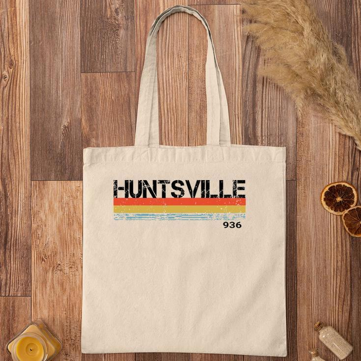 Huntsville Texas City Retro Vintage Stripes Gift & Souvenir Tote Bag