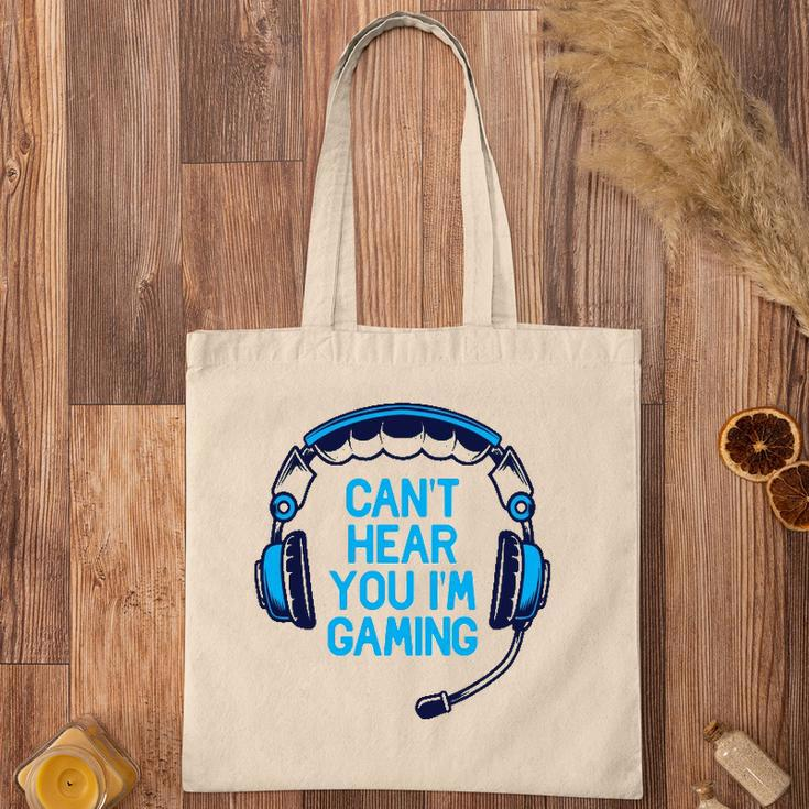 I Cant Hear You Im Gaming Video Gamer Geek Boys Gift Funny Tote Bag