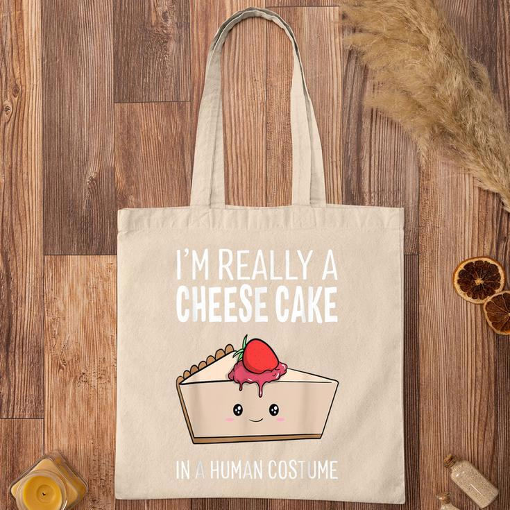 Im A Cheesecake In A Human Costume Halloween Funny Cute Tote Bag
