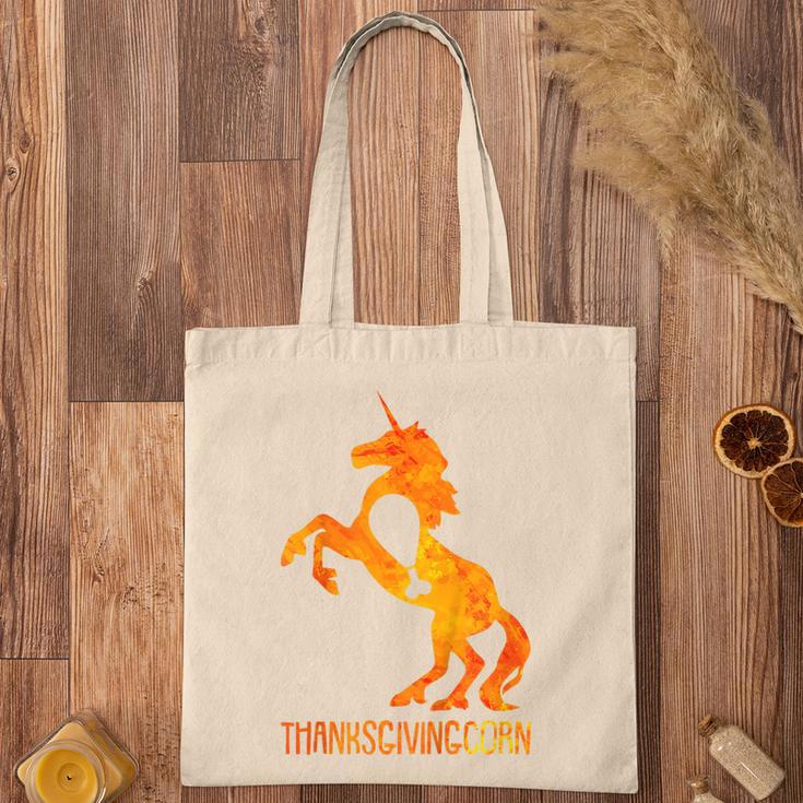 Kids Unicorn Thanksgiving Day Funny Turkey Leg Fall Autumn Tote Bag