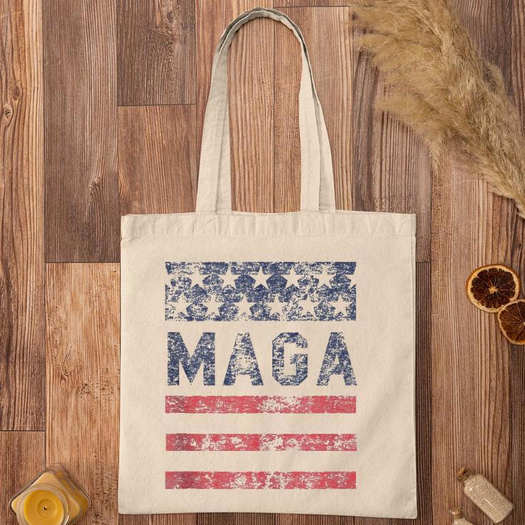 Maga Stars & Stripes Retro Vintage Distressed Graphic Tote Bag