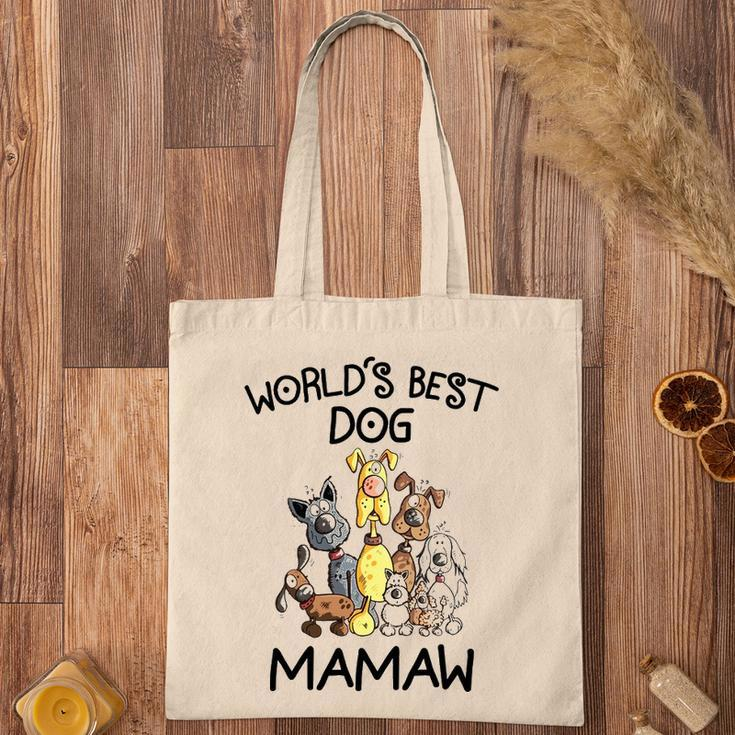 Mamaw Grandma Gift Worlds Best Dog Mamaw Tote Bag
