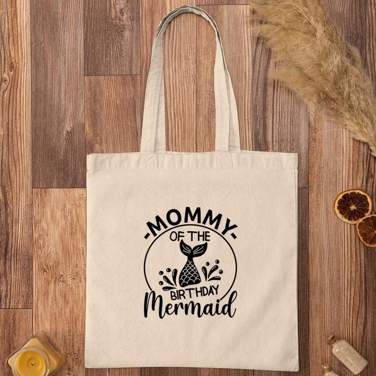 Mommy Of The Birthday Mermaid Matching Family Circle Tote Bag