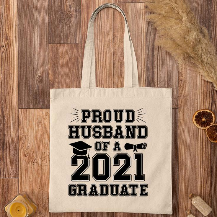 Proud Husband Of A 2021 Graduate School Graduation Wife Grad Tote Bag