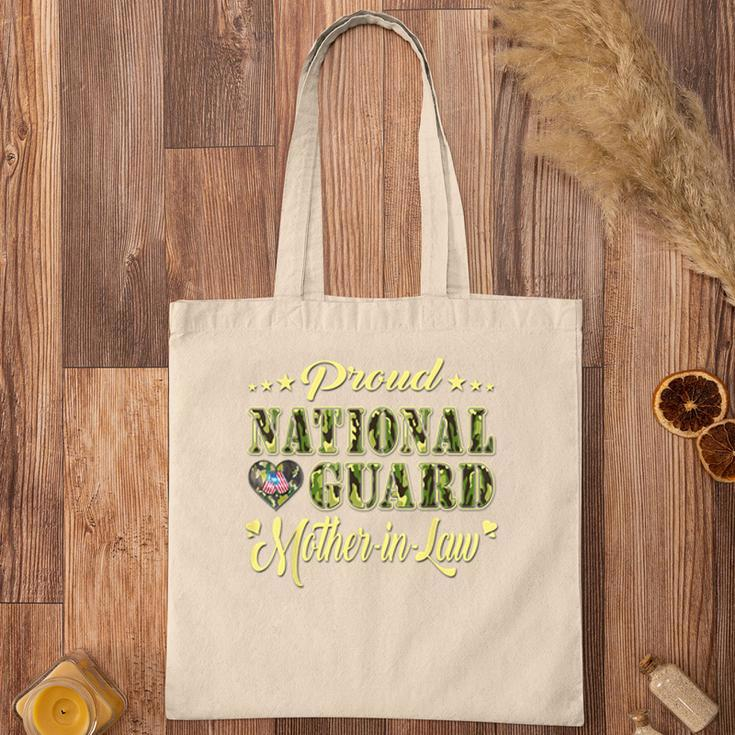 Proud National Guard Mother-In-Law Dog Tags Heart Army Mom Tote Bag